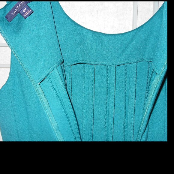Lands End fit & flare midi dress sz 6 - Picture 4 of 6